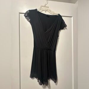 Topshop lace black romper